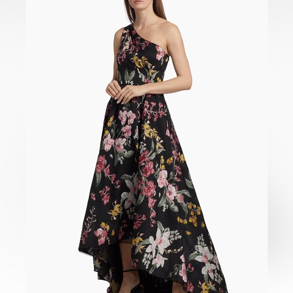 Marchesa Notte One Shoulder Gown - Picture 3 of 10